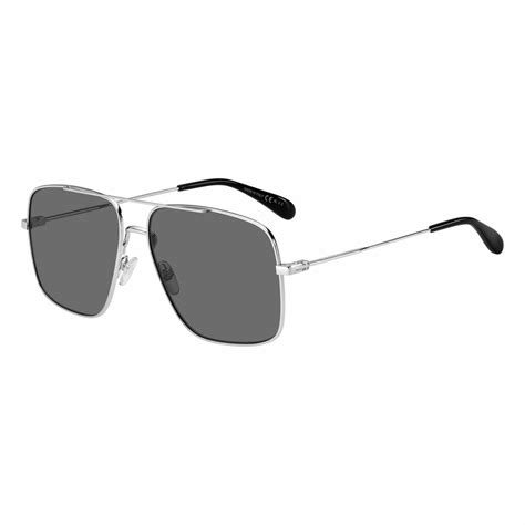 Givenchy Grey PZ Square Ladies Sunglasses GV 7119/S 0010 61 